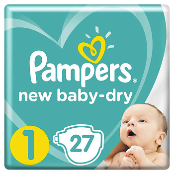 Подгузники Pampers 27шт New Baby д/новорожденных 1/2-5 kg Подгузники Pampers 27шт New Baby д/новорожденных 1/2-5 kg