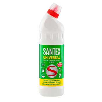Чист/ср-во Santex 750мл universal гель c хлором Чист/ср-во Santex 750мл universal гель c хлором