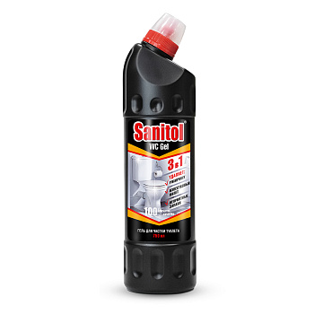 Гель д/унитаза Sanitol 750 мл 3 в 1 Гель д/унитаза Sanitol 750 мл 3 в 1
